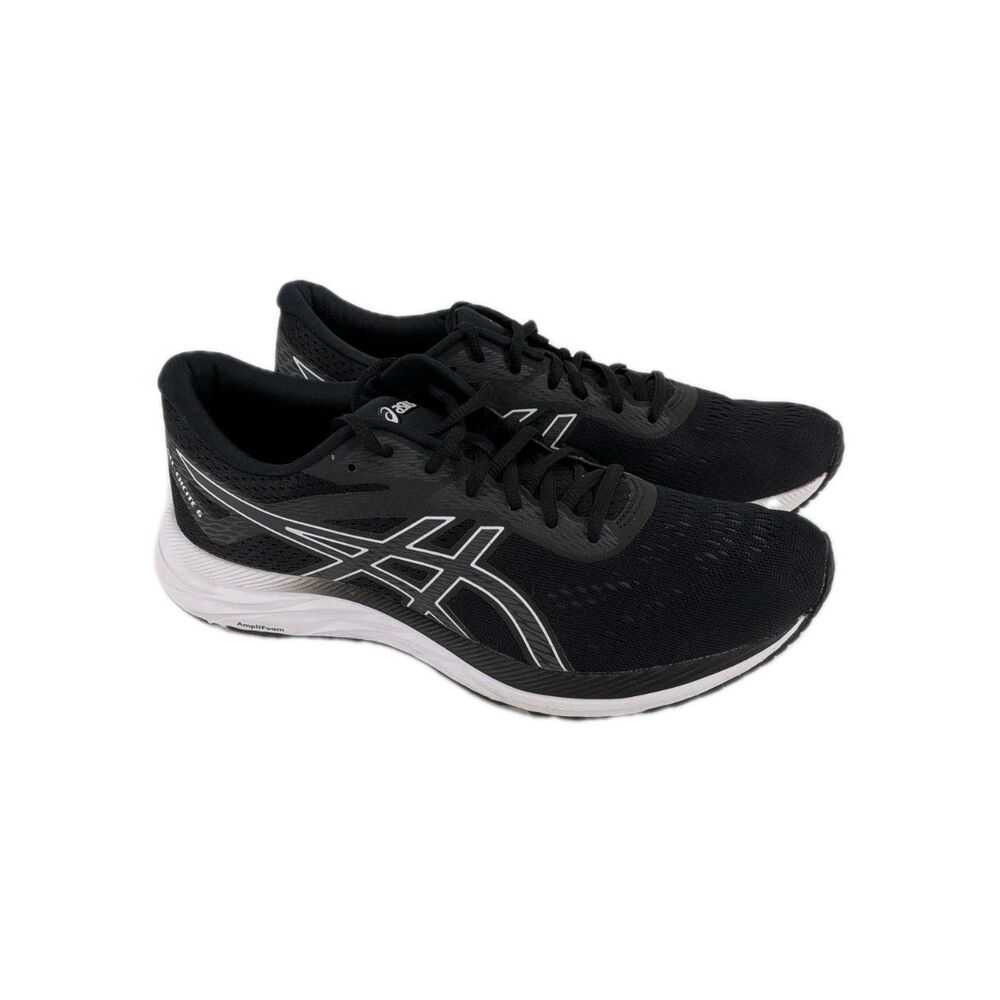 Asics Gel Excite 6 Mens 11 Black Sneaker Shoes Athletic Walking Running White